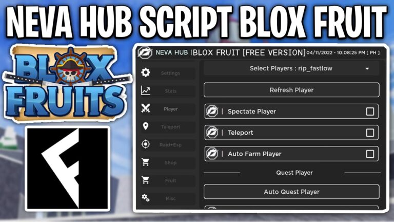 Neva Hub Script Blox Fruit November 2024 – Auto Farm