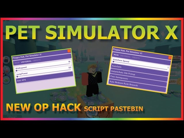 Roblox Pet Simulator X Scripts Pastebin